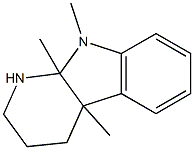 4a,9,9a-Trimethyl-1,2,3,4,4a,9a-hexahydro-9H-pyrido[2,3-b]indole Struktur