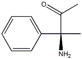 (3S)-3-アミノ-3-フェニル-2-ブタノン 化学構造式