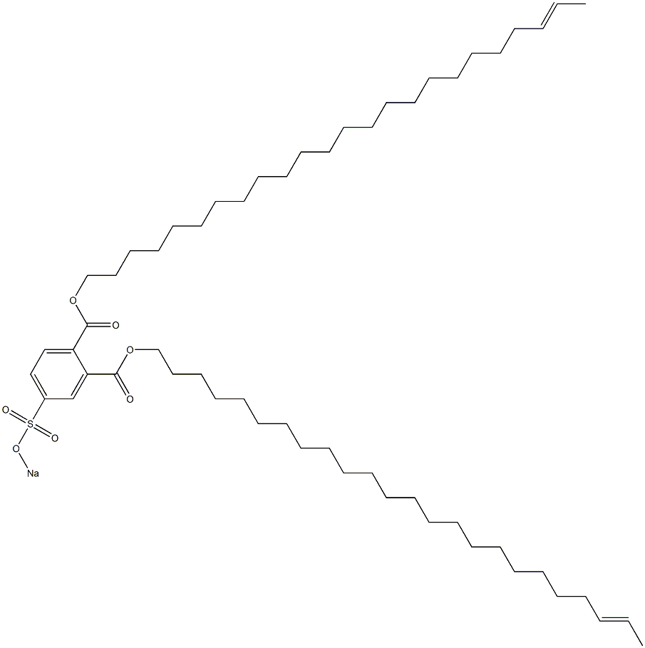 4-(Sodiosulfo)phthalic acid di(22-tetracosenyl) ester Struktur