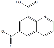6-ニトロキノリン-8-カルボン酸 化学構造式