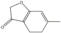 4,5-ジヒドロ-6-メチルベンゾフラン-3(2H)-オン 化学構造式