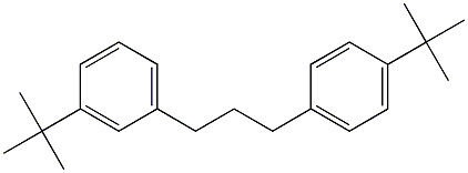 1-(3-tert-Butylphenyl)-3-(4-tert-butylphenyl)propane Struktur