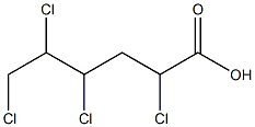 2,4,5,6-Tetrachlorocaproic acid Structure