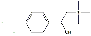 1-[4-(Trifluoromethyl)phenyl]-2-(trimethylsilyl)ethanol Struktur