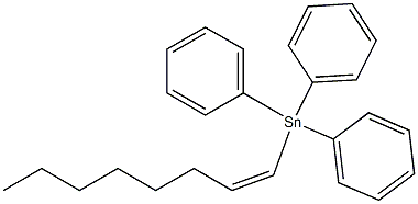 (Z)-1-オクテニルトリフェニルスタンナン 化学構造式