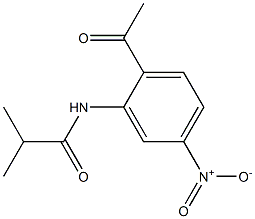 N-(2-Acetyl-5-nitrophenyl)-2-methylpropanamide Struktur