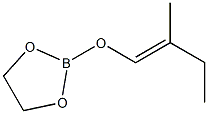2-[(E)-2-Methyl-1-butenyloxy]-1,3,2-dioxaborolane Struktur