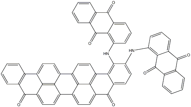 Bis(1-anthraquinonylamino)violanthrene-5,10-dione Structure