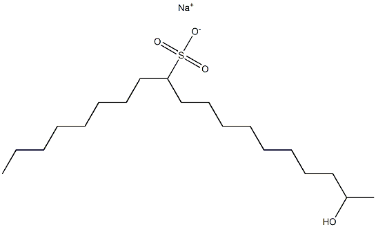 18-Hydroxynonadecane-9-sulfonic acid sodium salt