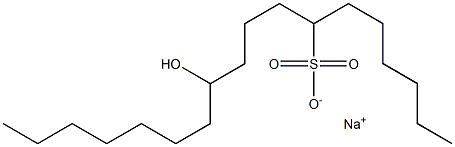 11-Hydroxyoctadecane-7-sulfonic acid sodium salt