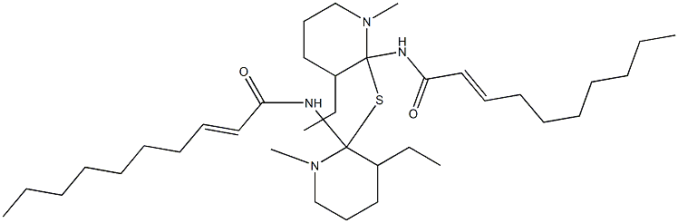 2-[[(2E)-2-Decenoyl]amino]ethyl(1-methyl-2-piperidinyl) sulfide Struktur
