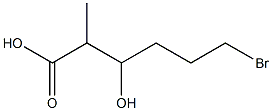 2-Methyl-3-hydroxy-6-bromohexanoic acid Structure