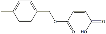 Maleic acid hydrogen 1-(p-methylbenzyl) ester Structure