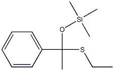 Acetophenone O-trimethylsilyl-S-ethyl thioacetal Structure