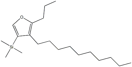 3-Decyl-2-propyl-4-(trimethylsilyl)furan Struktur