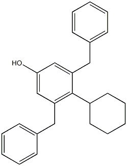 3,5-Dibenzyl-4-cyclohexylphenol Structure