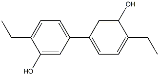 4,4'-Diethyl-1,1'-biphenyl-3,3'-diol Struktur