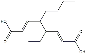 ジアクリル酸1-ブチル-2-エチル-1,2-エタンジイル 化学構造式