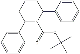 1-(tert-Butoxycarbonyl)-2,6-diphenylpiperidine Struktur