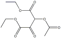 3-(Acetyloxy)-2-oxobutanedioic acid diethyl ester,,结构式