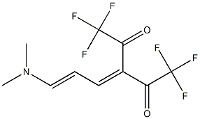 3-[(2E)-3-(Dimethylamino)-2-propenylidene]-1,1,1,5,5,5-hexafluoro-2,4-pentanedione Struktur