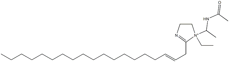 1-[1-(Acetylamino)ethyl]-1-ethyl-2-(2-nonadecenyl)-2-imidazoline-1-ium Structure