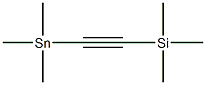 [(Trimethylsilyl)ethynyl]trimethylstannane Struktur