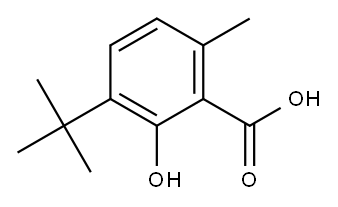 3-tert-Butyl-6-methyl-2-hydroxybenzoic acid Structure