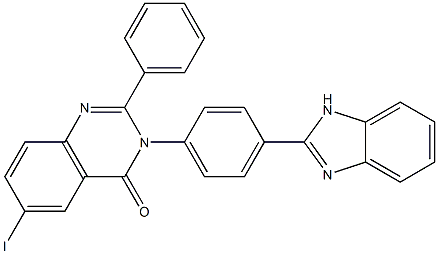 3-[4-(1H-Benzimidazol-2-yl)phenyl]-6-iodo-2-phenylquinazolin-4(3H)-one