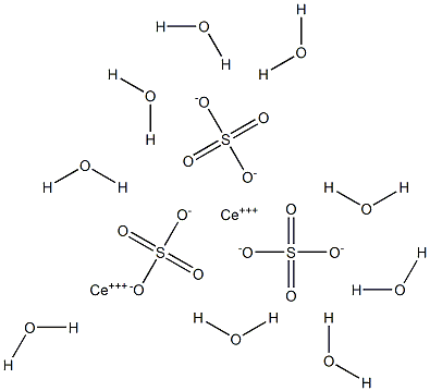硫酸セリウム(III)九水和物 化学構造式