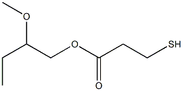 3-Mercaptopropionic acid 2-methoxybutyl ester Struktur