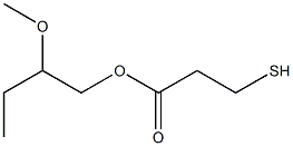 3-Mercaptopropionic acid 2-methoxybutyl ester Structure