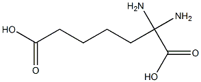 2,2-ジアミノピメリン酸 化学構造式