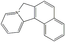 7H-ベンゾ[g]ピリド[2,1-a]イソインドリウム 化学構造式