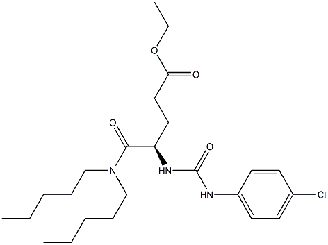 (R)-5-(Dipentylamino)-4-[((4-chloroanilino)carbonyl)amino]-5-oxopentanoic acid ethyl ester|