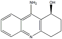 (1S)-9-アミノ-1,2,3,4-テトラヒドロアクリジン-1-オール 化学構造式