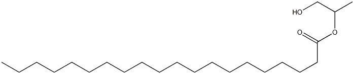 Icosanoic acid 2-hydroxy-1-methylethyl ester Struktur
