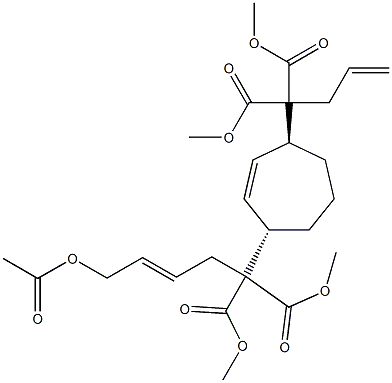 2-[(1S,4S)-4-[1,1-Bis(methoxycarbonyl)-3-butenyl]-2-cycloheptenyl]-2-[(E)-4-acetoxy-2-butenyl]malonic acid dimethyl ester