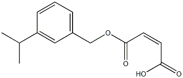 Maleic acid hydrogen 1-(m-isopropylbenzyl) ester Struktur