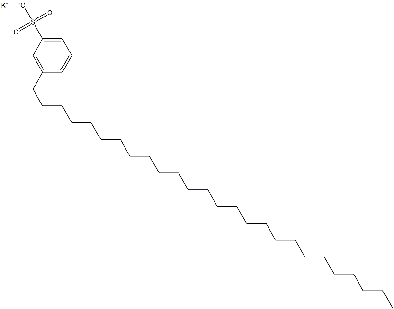 3-Hexacosylbenzenesulfonic acid potassium salt Structure