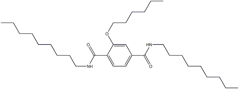 2-(Hexyloxy)-N,N'-dinonylterephthalamide Structure