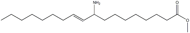 (E)-9-Amino-10-octadecenoic acid methyl ester Structure