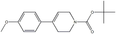 1-(tert-Butoxycarbonyl)-4-(4-methoxyphenyl)-1,2,3,6-tetrahydropyridine Struktur