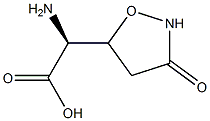(2S)-2-アミノ-2-(3-オキソイソオキサゾリジン-5-イル)酢酸 化学構造式
