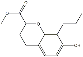 7-Hydroxy-8-propyl-3,4-dihydro-2H-1-benzopyran-2-carboxylic acid methyl ester