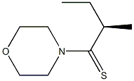 (-)-4-[(R)-2-Methyl-1-thiobutyl]morpholine Struktur