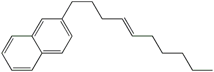 2-(4-Decenyl)naphthalene Struktur