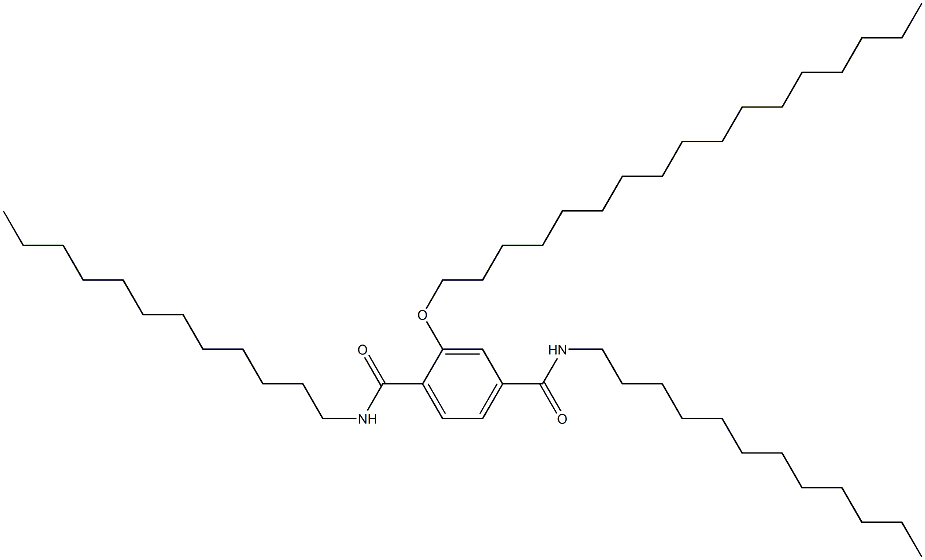 2-(Heptadecyloxy)-N,N'-didodecylterephthalamide 结构式