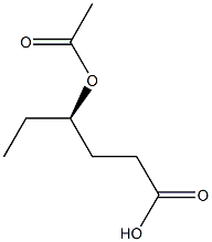 (4R)-4-Acetoxyhexanoic acid Structure