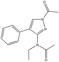 N-(1-Acetyl-4-phenyl-1H-pyrazol-3-yl)-N-ethylacetamide Structure